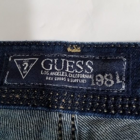 T7 guess Jean's 28 skinny zip up bottoms - Picture 5 of 8